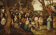 Pieter Brueghel the Younger The Preaching of St. John the Baptist. oil painting artist